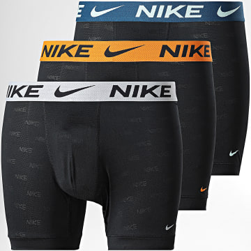 Nike - Pack van 3 Boxers Dri-Fit ADV Elite Breathe KE1225 Zwart Grijs Oranje Marineblauw