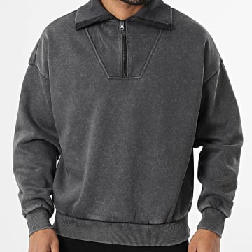 Uniplay - Sudadera de Cuello Alto con Cierre 063 Gris Antracita