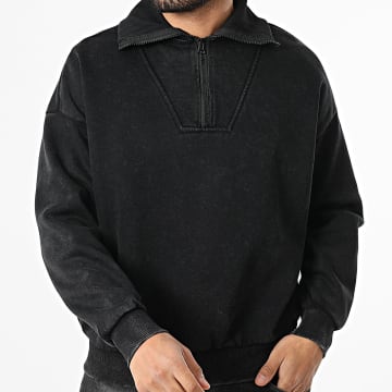 Uniplay - Sudadera con cuello alto y cremallera 063 Negro
