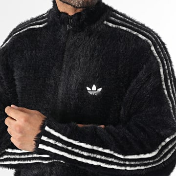 Adidas Originals - Veste Fourrure Zippée A Bandes Classic KR5145 Noir