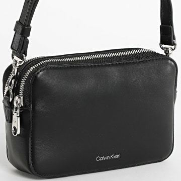 Calvin Klein - Sac A Main Femme Webbing Double Strap Camera F3165 Noir