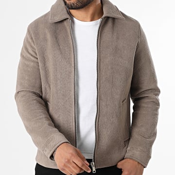 Frilivin - Veste Zippée Texturée L61 Marron