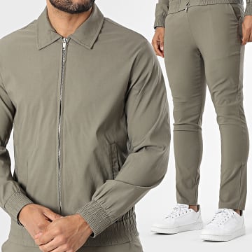 Frilivin - Ensemble Veste Zippée Et Pantalon 592 Vert Kaki