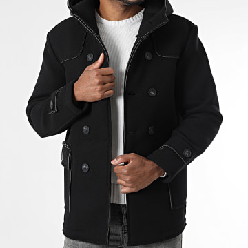 Frilivin - Abrigo con capucha 250 Negro