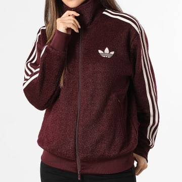 Adidas Originals - Chaqueta Zippée A Bandes Femme Mohair KS0428 Burdeos