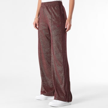 Adidas Originals - Pantalon Jogging A Bandes Femme Lurex KS7808 Bordeaux Doré