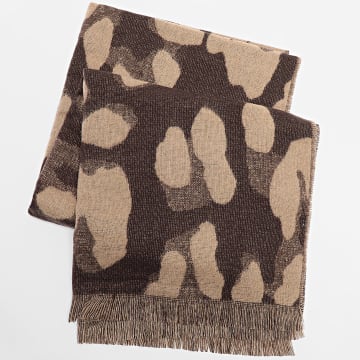 Frilivin - Echarpe 215 Marron Beige Léopard