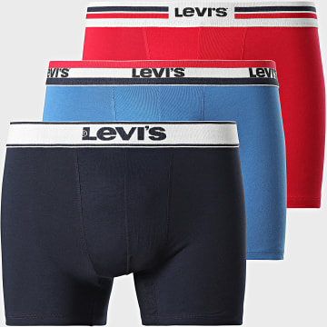 Levi's - Pack aus 3 Boxers 701235954 Rot Hellblau Marineblau