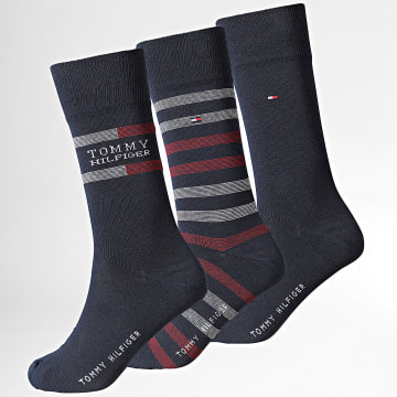 Tommy Hilfiger - Pack de 3 Pares de Calcetines 5376 Azul Marino
