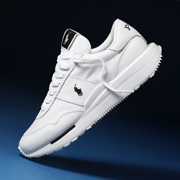 Polo Ralph Lauren - Sneaker Train 89 Bianco Nero Esclusiva Ryses