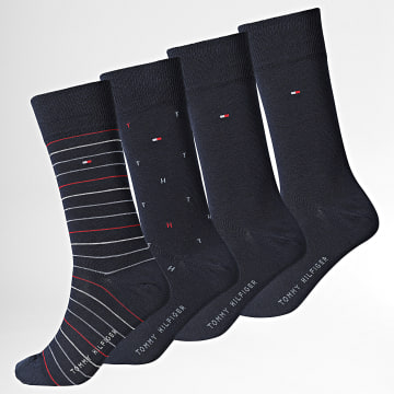 Tommy Hilfiger - Lot De 4 Paires De Chaussettes 5375 Bleu Marine