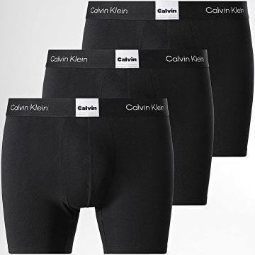 Calvin Klein - Pack de 3 bóxer Icon Logo Graphic 4477 Negro