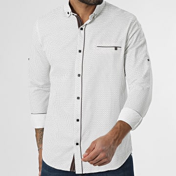 Classic Series - Chemise Manches Longues 104 Blanc Marron
