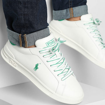 Polo Ralph Lauren - Baskets Heritage Court II Off White Green