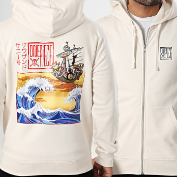 One Piece - Sudadera con capucha zippé Kana Beige
