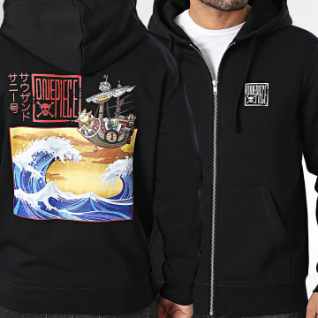 One Piece - Sudadera con capucha zippé Kana Negro