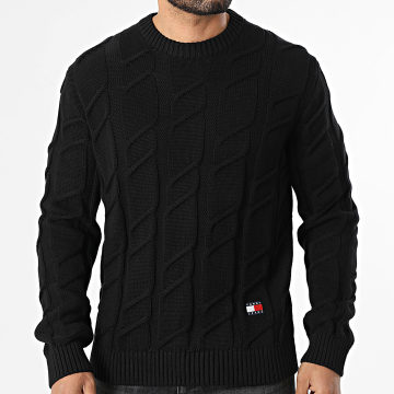 Tommy Jeans - Chunky Cable Knit Sweater 2355 Black
