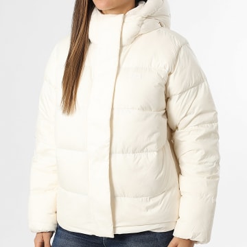 Tommy Hilfiger - Doudoune Capuche Zippée Femme Modern Down 5739 Beige Clair