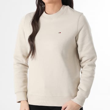 Tommy Jeans - Sweat Crewneck Femme Flag Crew 9959 Beige