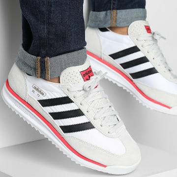 Adidas Originals - Baskets SL 72 RS JS0746 Footwear White Core Black Grey One - LaBoutiqueOfficielle.com