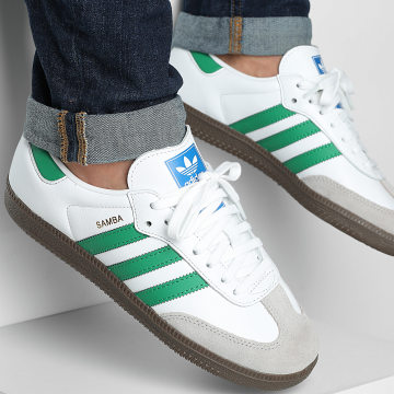 Adidas Originals - Baskets Samba OG IG1024 Footwear White Green Gum