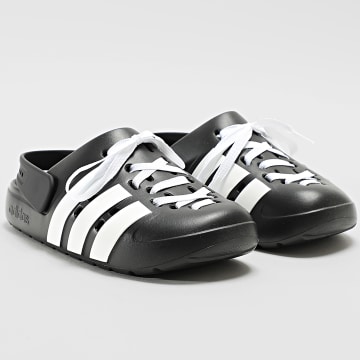 Adidas Sportkleding - Mules Adilette Clog 2.0 JR4025 Zwart Wit