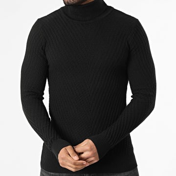 Armita - Maglia Testurizzata Col Alto 777 Nero