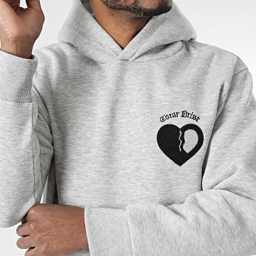 Ikao - Sweat Capuche 631 Gris Chiné