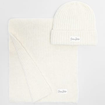 Jack And Jones - Lot Echarpe Et Bonnet Femme JJXX Katherine Blanc