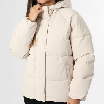 Jack And Jones - Doudoune Capuche Femme JJXX Global Beige Clair