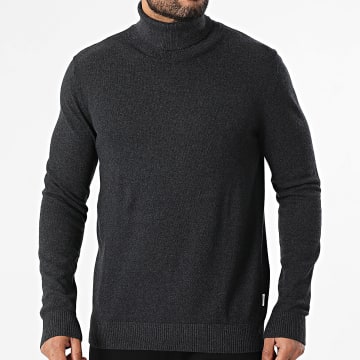 JJREBEL - Jersey Cuello Alto Callum Gris Antracita