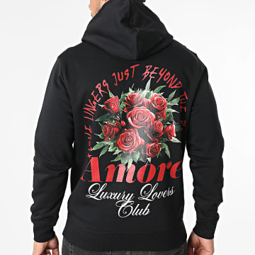 Luxury Lovers - Felpa con Cappuccio Amore Nero