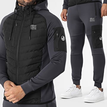 Redskins - Tracksuit Jalined Anthracite Grey Black