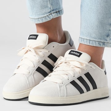 Adidas Performance - Zapatillas Mujer Grand Court 00s K JR5569 Wonder White Core Black Cloud White