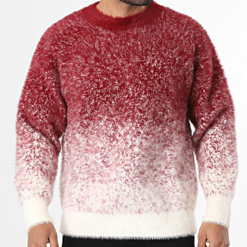 Classic Series - Pullover 005 Burgundy Light Beige Gradient