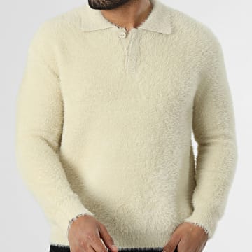 ADJ - Jersey Con Cuello Clásico Botoné 004 Beige