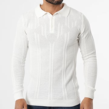 Armita - Maglia Col Bottonato Testurizzato 880 Bianco