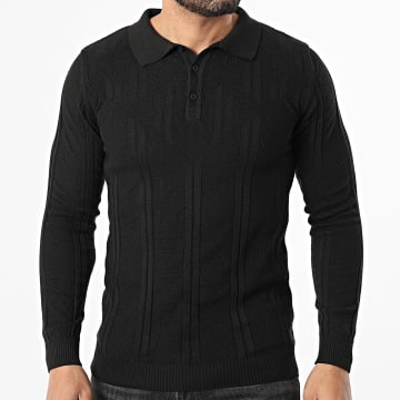 Armita - Maglie Col Boutonné Texturé 880 Nero