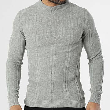 Armita - Maglia Collo Alto Testurizzato 300 Grigio