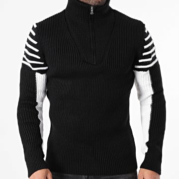 Armita - Pull Col Montant Zippé 111 Noir