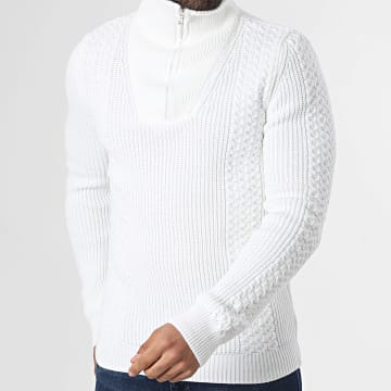 Armita - Pull Col Zippé 123 Beige Clair