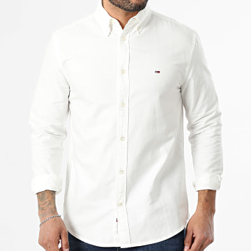 Tommy Jeans - Camisa Mangas Largas Regular Fit Oxford 2836 Beige Claro