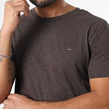 Tommy Jeans - T-Shirt Slim Jaspe 0363 Brown Melange