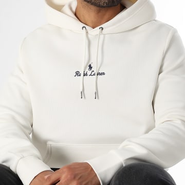 Polo Ralph Lauren - Sudadera con Capucha Logo Bordado Beige Claro