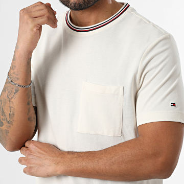 Tommy Hilfiger - Tee Shirt Poche Rwb Pocket Pique 1472 Beige Clair