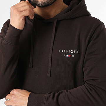 Tommy Hilfiger - Sweat Capuche Brand Love Small Hilfiger 1429 Marron