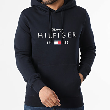 Tommy Hilfiger - Sweat Capuche Brand Love Big Hilfiger 1427 Bleu Marine