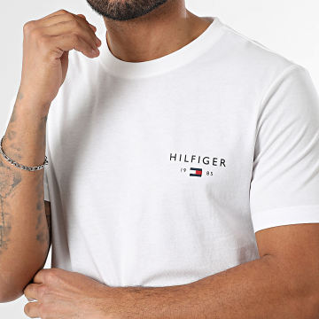 Tommy Hilfiger - Tee Shirt Brand Love Small Hilfiger 1456 Blanc