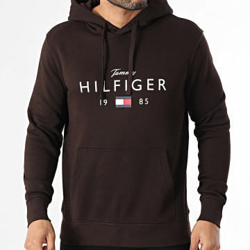 Tommy Hilfiger - Sweat Capuche Brand Love Big Hilfiger 1427 Marron