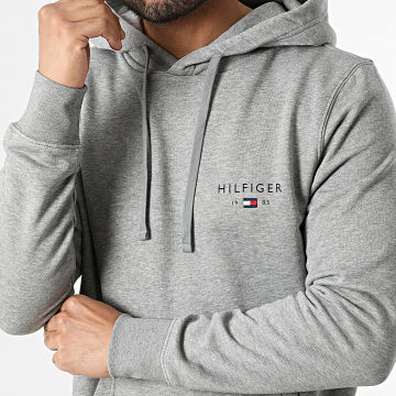 Tommy Hilfiger - Sweat Capuche Brand Love Small Hilfiger 1429 Gris Chiné